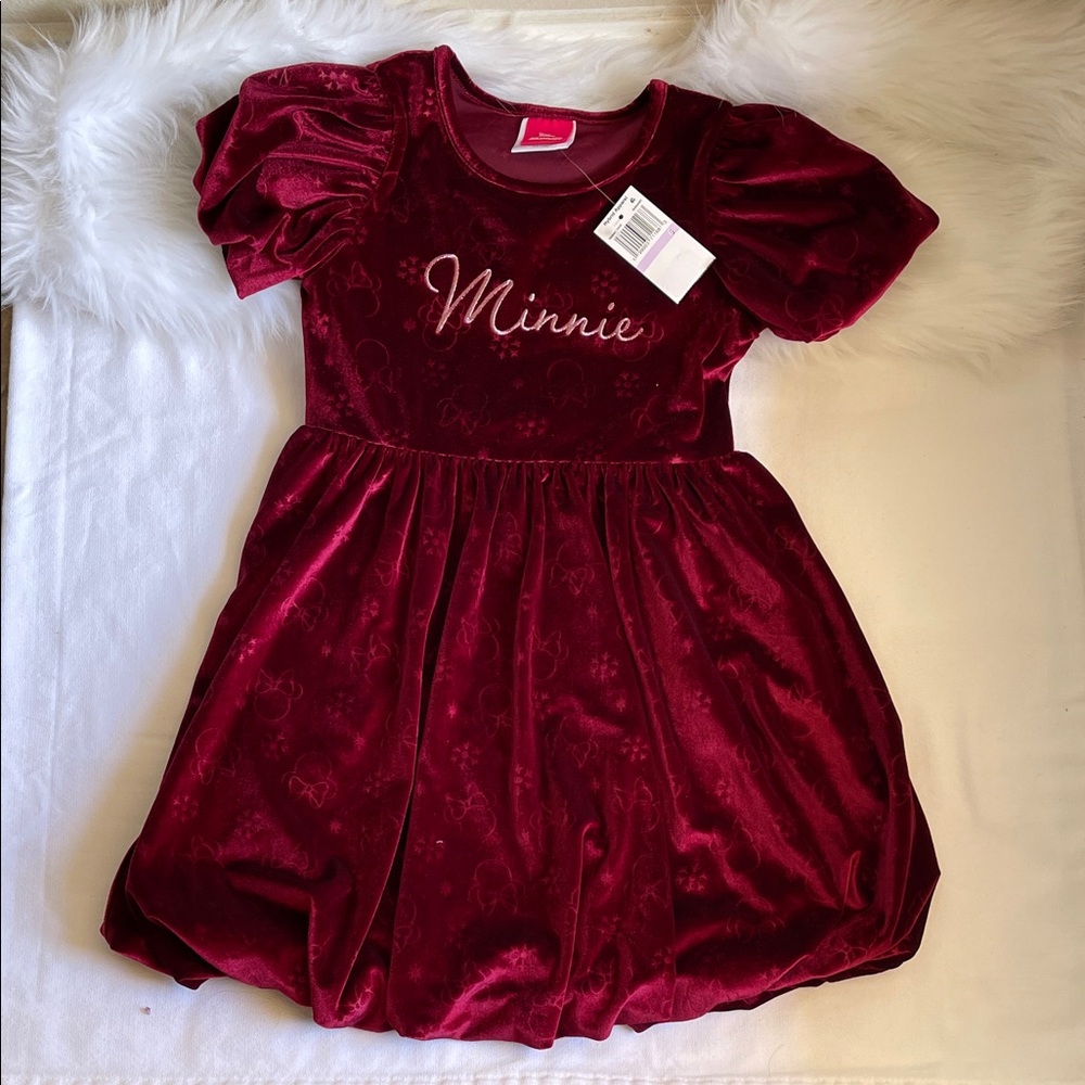 Disney Girls Dark Velvet Minnie Dress Various Sizes Brand New With Tags.